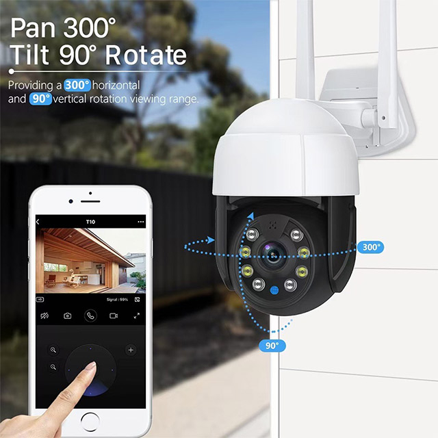 리어 필드 모니터 첨단 홈 모니터링 솔루션이있는 Omker Advanced Wi-Fi Security 카메라